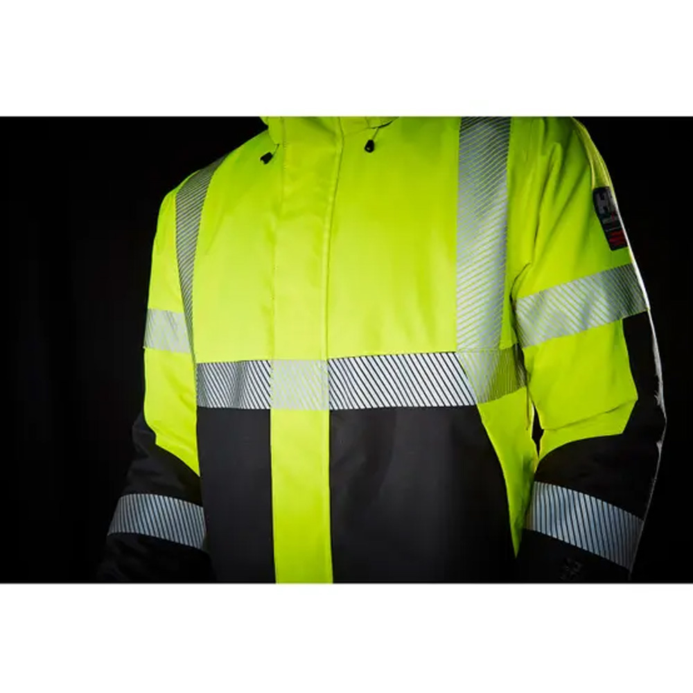 icu hi vis insulated winter jacket